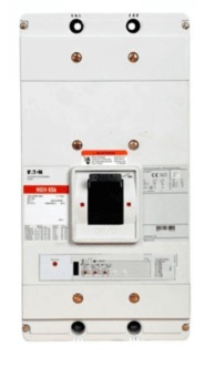 Interruptor automático de caja moldeada, Serie G, trifásico, 1250 A, 600 VAC, 60Hz.